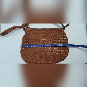 Crossbody Vilenca Holland Woven Brown Leather Purse ShoulderBag Adjustable Strap